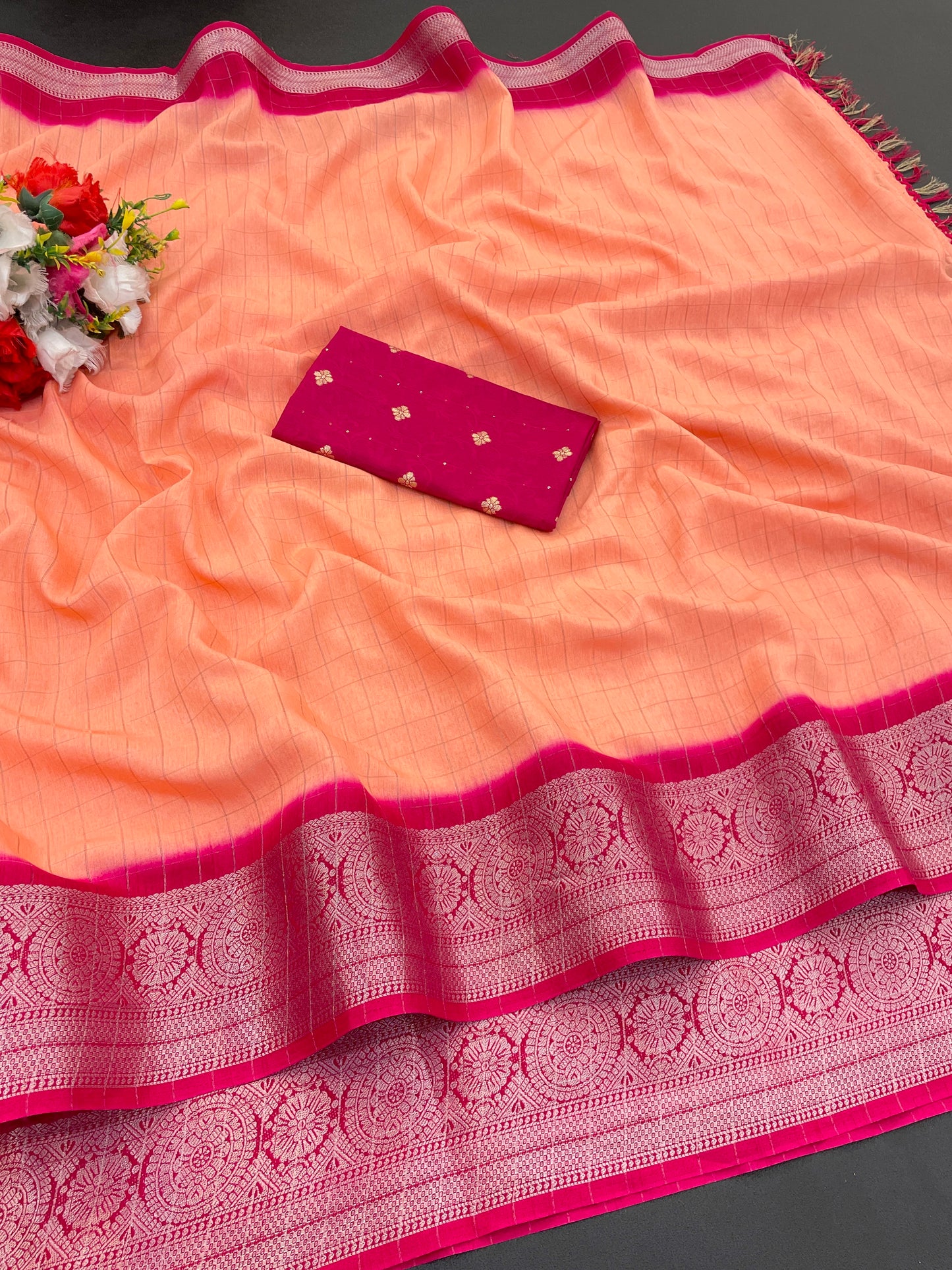 Range Rover Saree in Dola Jari: Your Style Statement