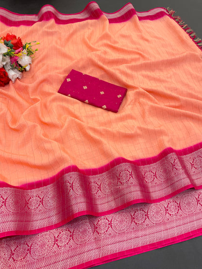 Range Rover Saree in Dola Jari: Your Style Statement
