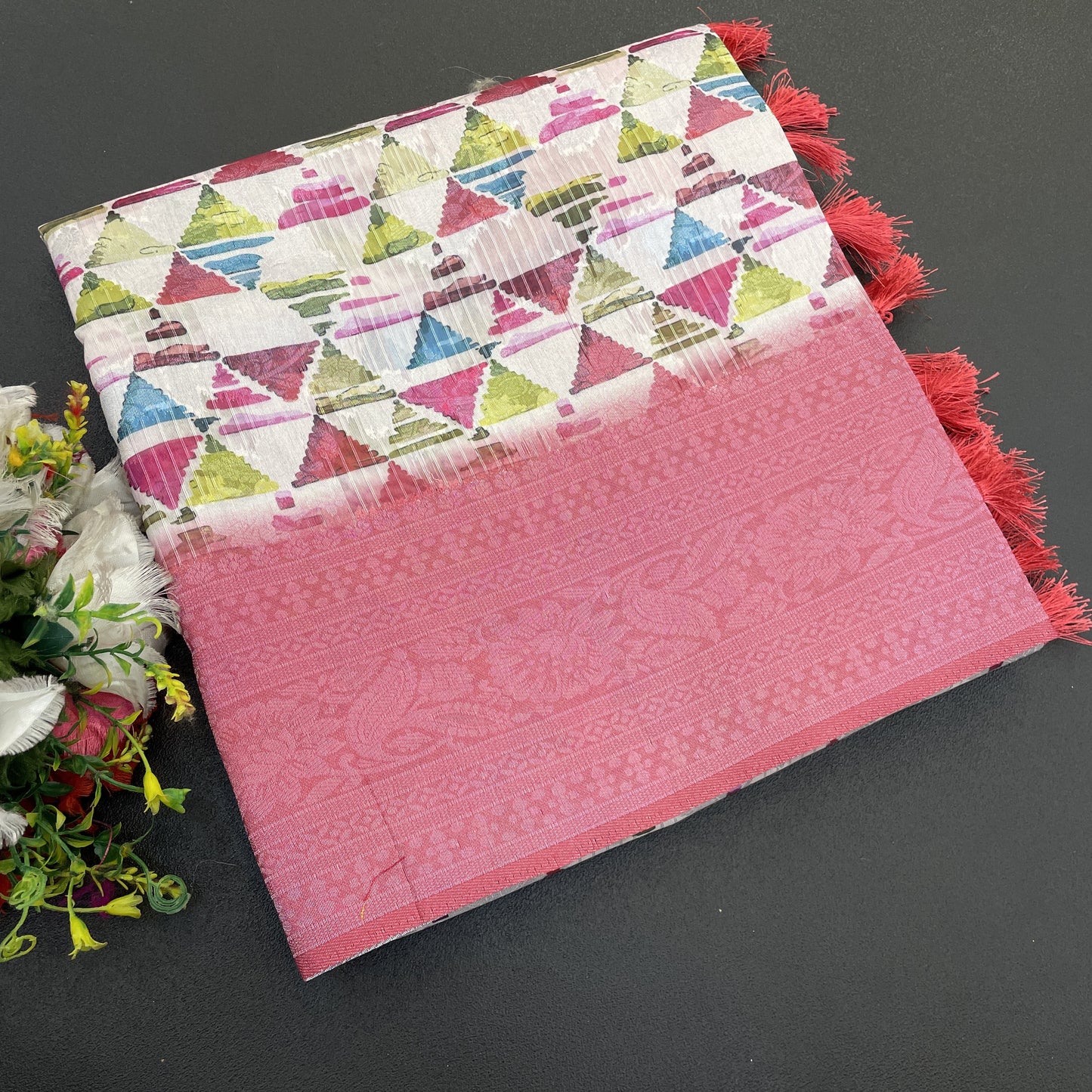Sparkle Orabelle Polyester Saree – Effortless Elegance with a Lustrous Touch