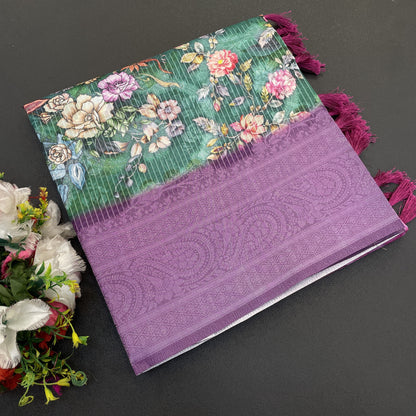 Sparkle Orabelle Polyester Saree – Effortless Elegance with a Lustrous Touch