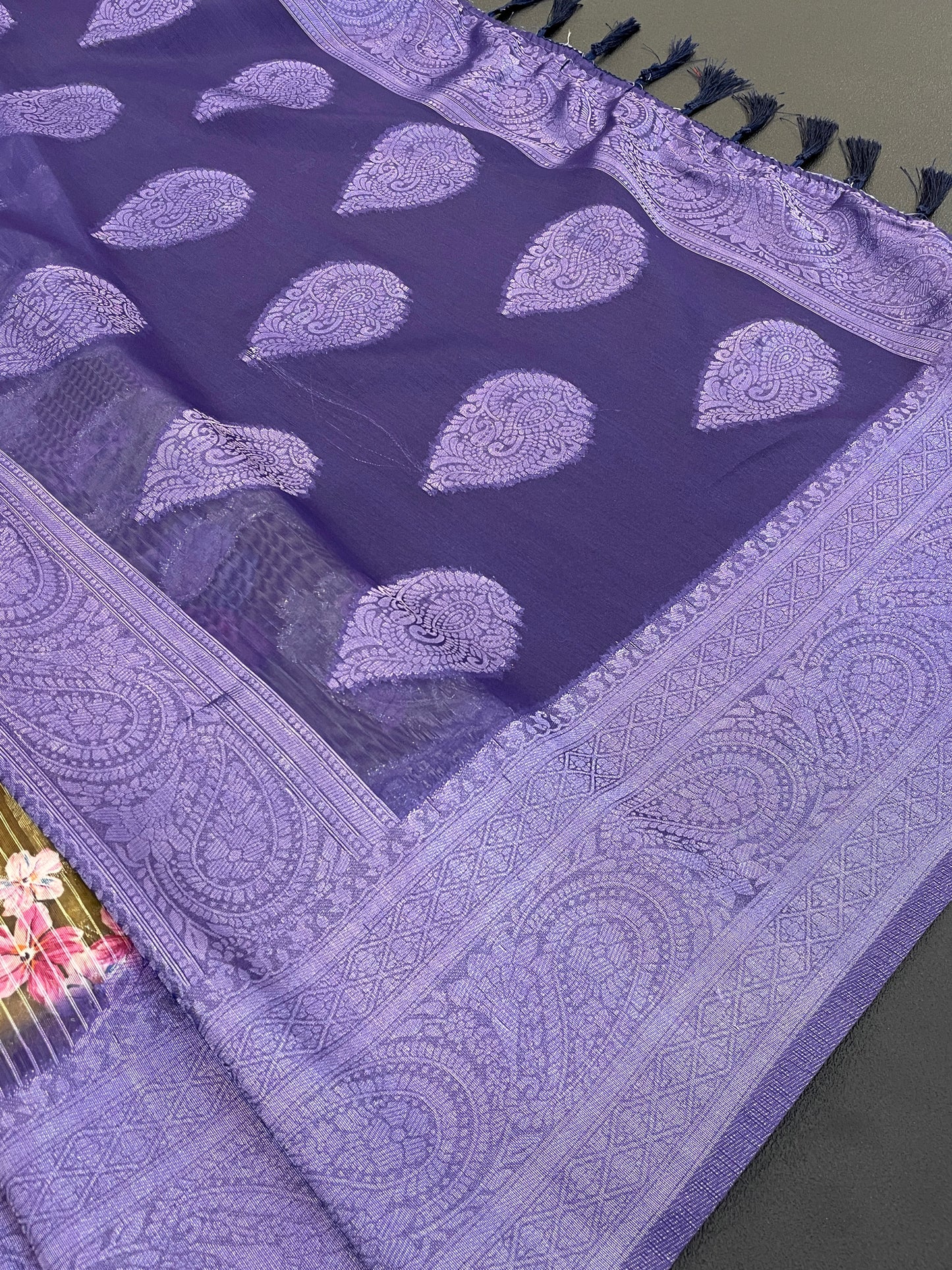 Sparkle Orabelle Polyester Saree – Effortless Elegance with a Lustrous Touch