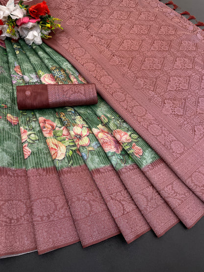 Sparkle Pankhuri Polyester Saree – Radiant Charm and Lasting Comfort