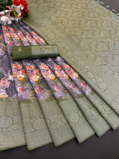 Sparkle Pankhuri Polyester Saree – Radiant Charm and Lasting Comfort