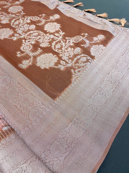 Sparkle Rang Phool Polyester Saree – A Bloom of Vibrant Elegance