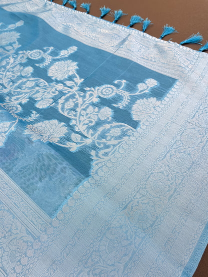Sparkle Rang Phool Polyester Saree – A Bloom of Vibrant Elegance
