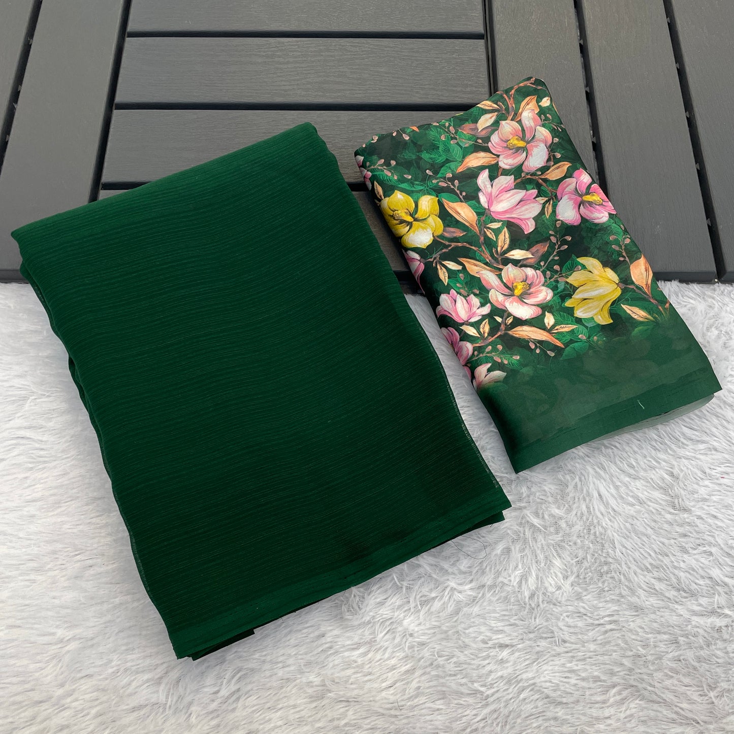 Tarini Chiffon Saree – A Symphony of Grace and Elegance