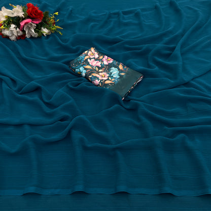 Tarini Chiffon Saree – A Symphony of Grace and Elegance