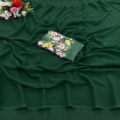 Tarini Chiffon Saree – A Symphony of Grace and Elegance