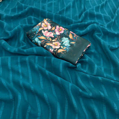 Tarini Chiffon Saree – A Symphony of Grace and Elegance