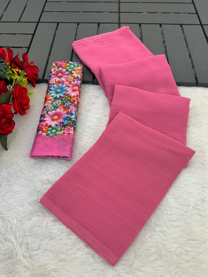 Tarini 3 Chiffon Saree – Flowing Elegance, Redefined