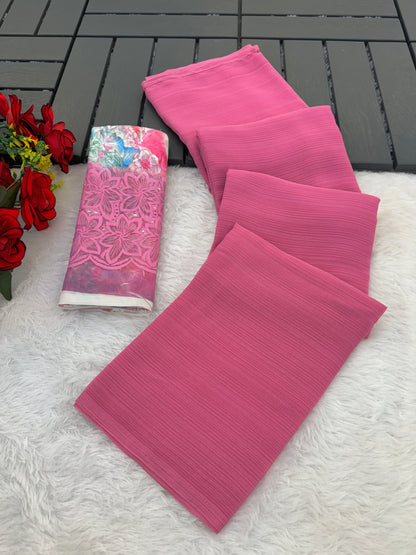 Rolex Light 2 Chiffon Saree – Light as Air, Graceful as Ever