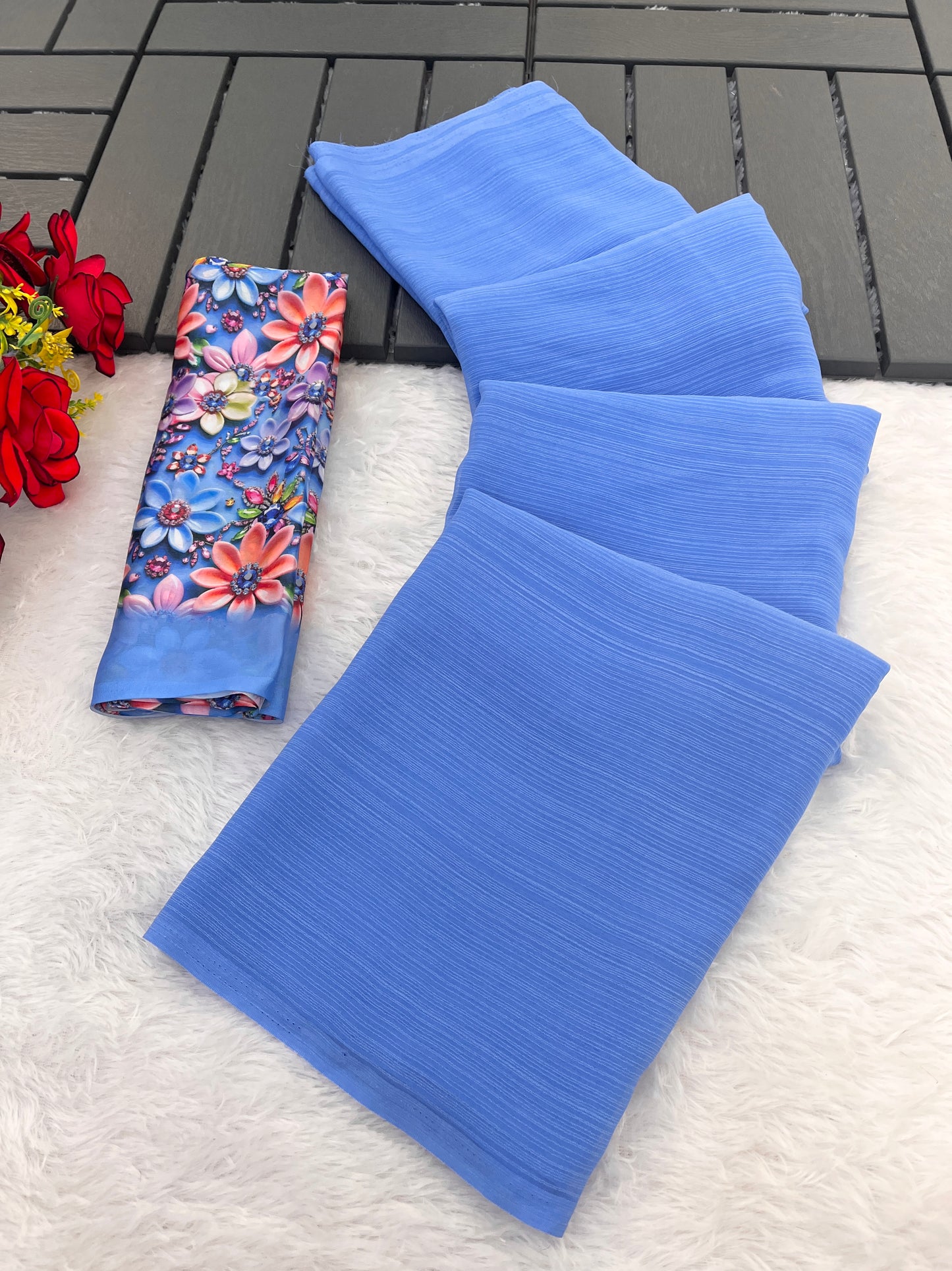 Tarini 3 Chiffon Saree – Flowing Elegance, Redefined