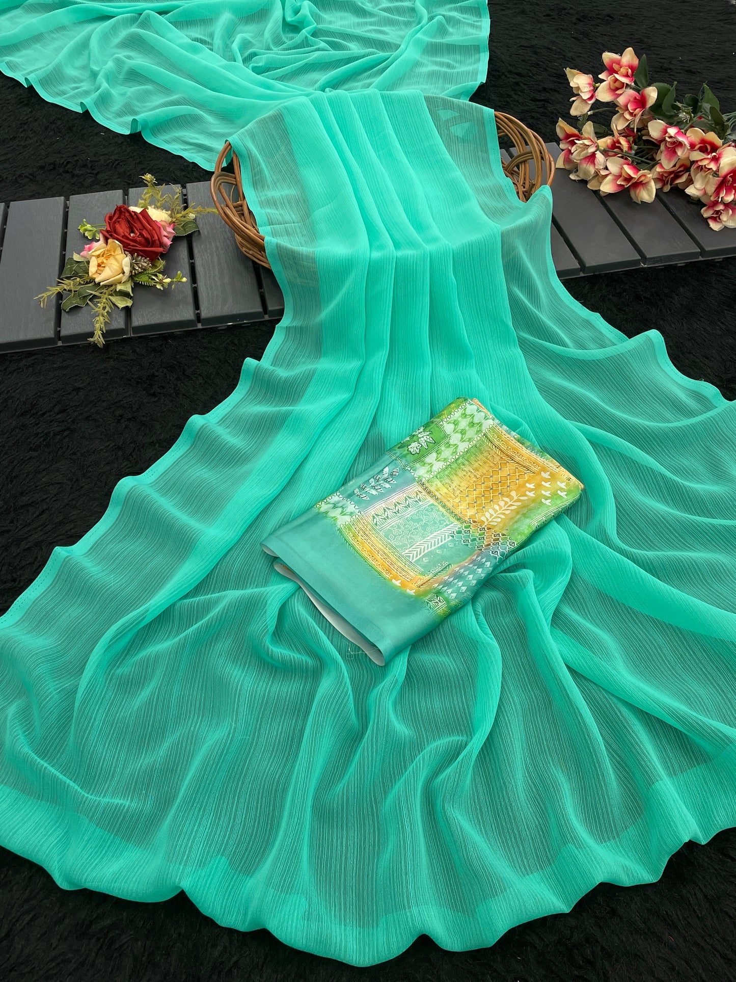 Tarini 3 Chiffon Saree – Flowing Elegance, Redefined