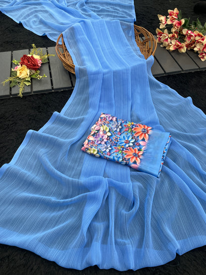 Tarini 3 Chiffon Saree – Flowing Elegance, Redefined