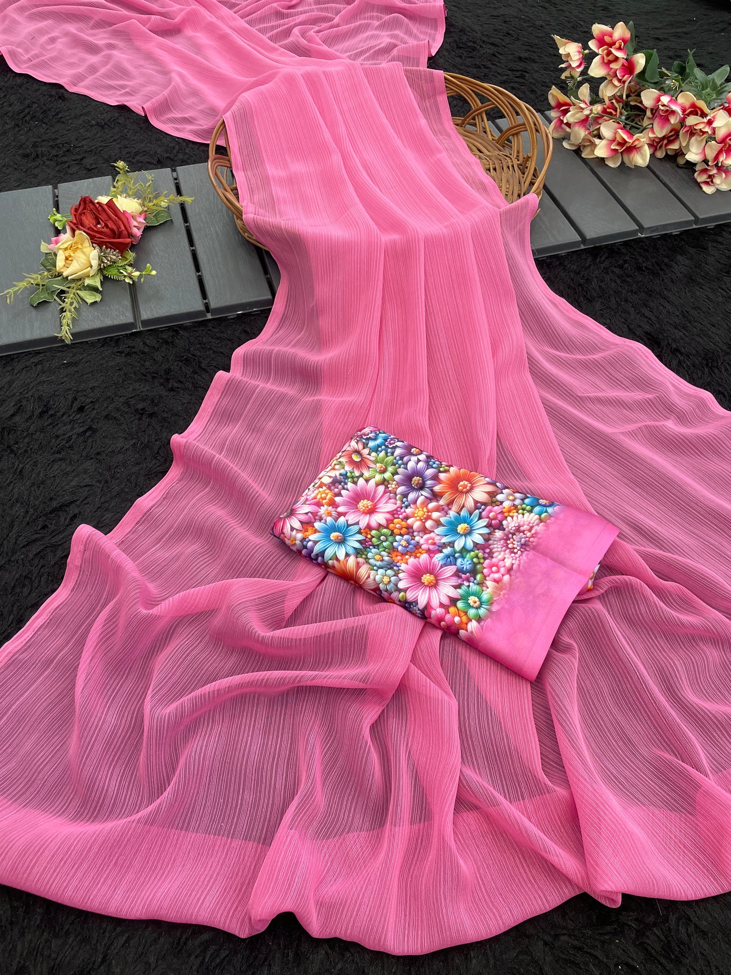 Tarini 3 Chiffon Saree – Flowing Elegance, Redefined