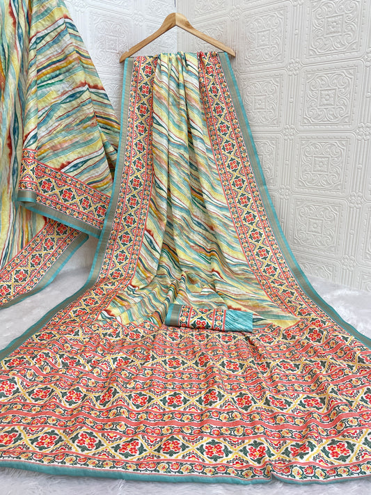 Laheriya Handloom – A Timeless Drape of Rajasthani Rhythm