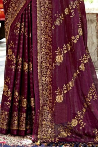Facebook Rimzhim Fabric Saree – Stylish Design with a Rich, Shimmering Texture (8 Colours Available).