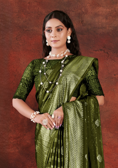 Shubhnamastu Multicolor Jari Patta Saree with Elegant Design (8 Colours Available).***