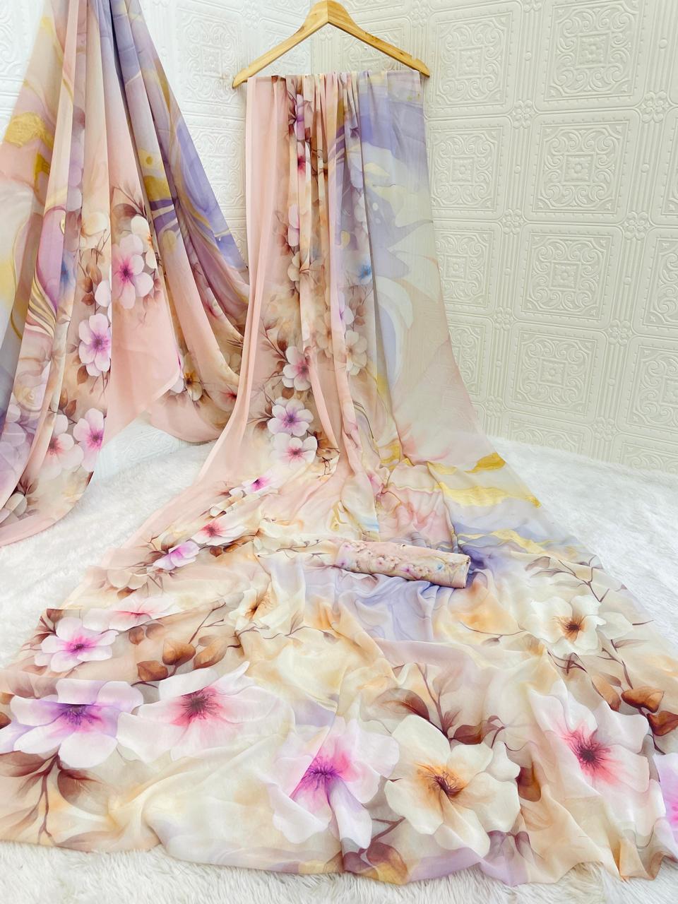 Belleza Weightless Saree – Light, Stylish, and Graceful
