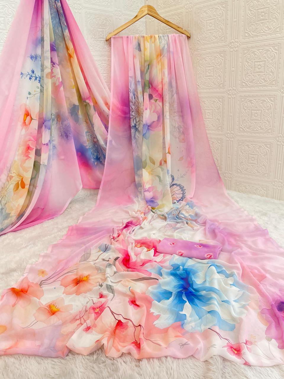 Belleza Weightless Saree – Light, Stylish, and Graceful