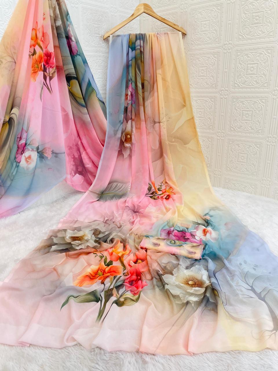 Belleza Weightless Saree – Light, Stylish, and Graceful