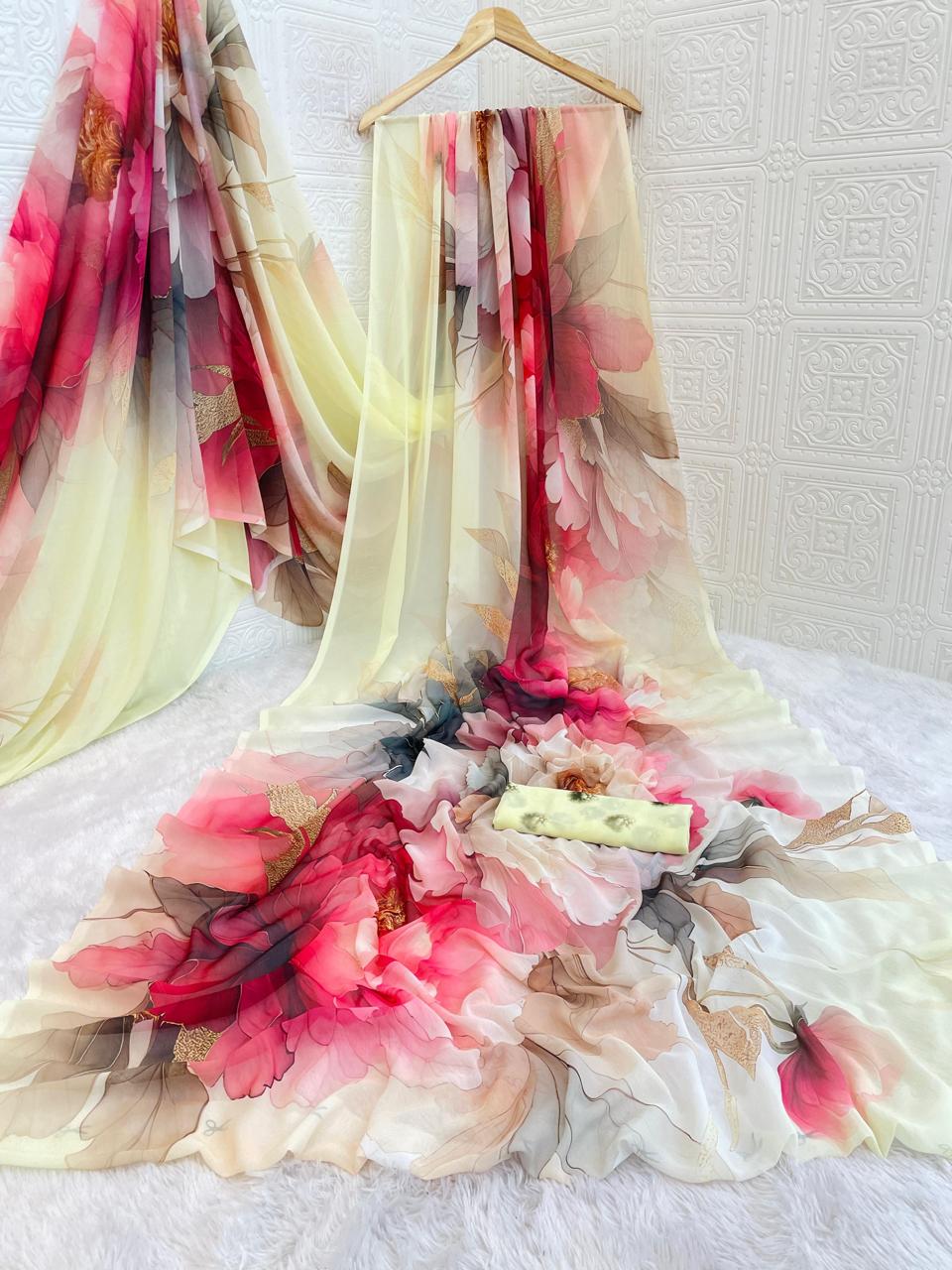 Belleza Weightless Saree – Light, Stylish, and Graceful