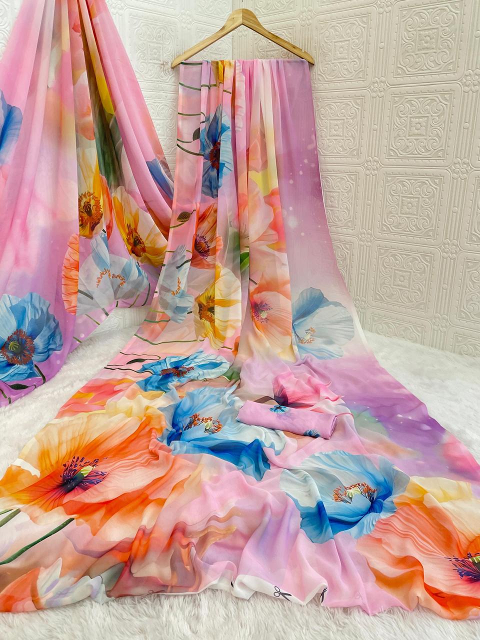 Belleza Weightless Saree – Light, Stylish, and Graceful