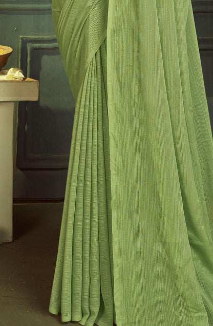 Rolex Light Saree in Elegant Chiffon Fabric – Radiate Grace!.