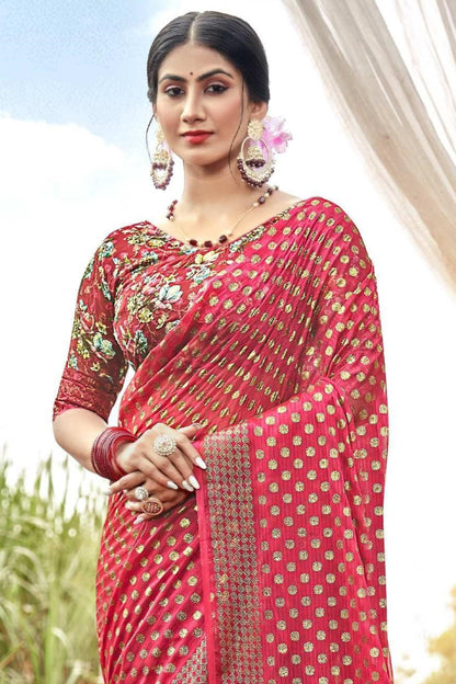 Lado Digital Gold Moss Saree with Digital Printed Blouse and Best Selling Saree Design *