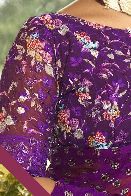 Lado Silver Digital  Moss Saree with Digital Printed Blouse and Best Selling Saree Design.