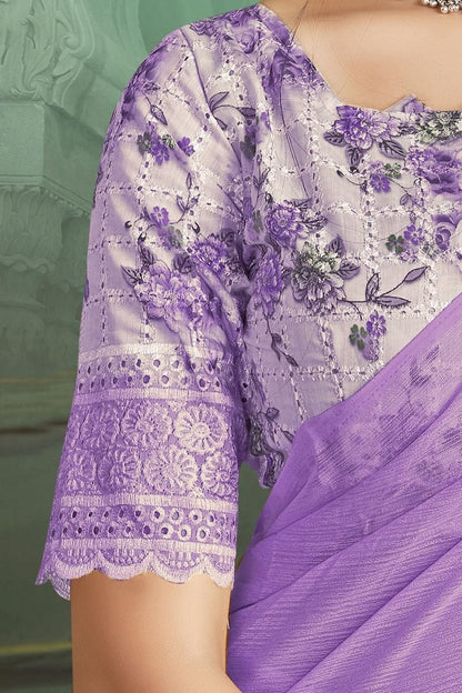 Rolex Light Saree in Elegant Chiffon Fabric – Radiate Grace!.